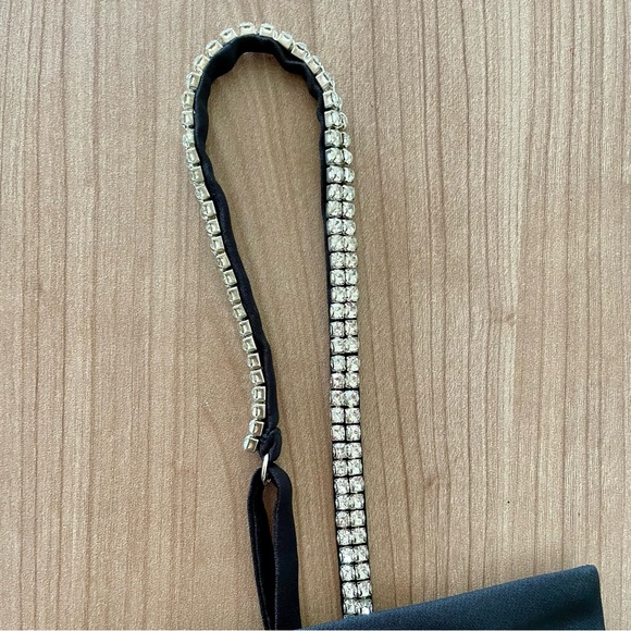 Bagatelle Bow Crop Top w/ bedazzled straps - Picture 4 of 6